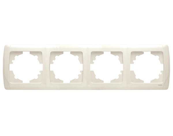 ჩამრთველ-როზეტის კანტი VIKO CARMEN 4-ნი კრემი