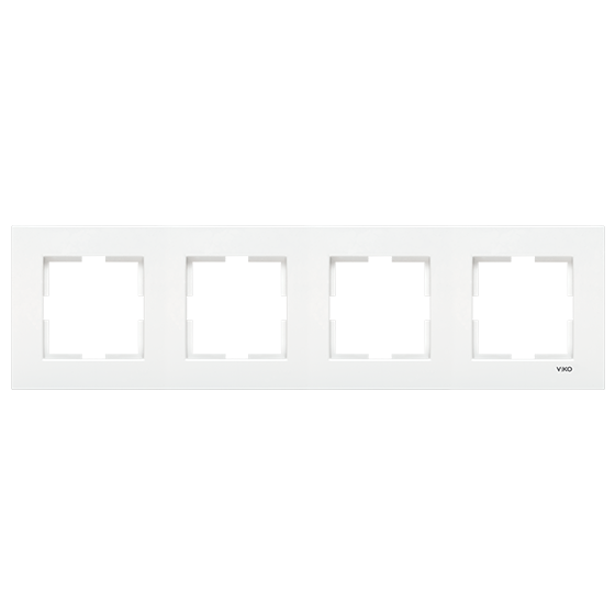 ჩამრთველ-როზეტის კანტი VIKO KARRE 4-ნი თეთრი "ჰორიზონტალური"