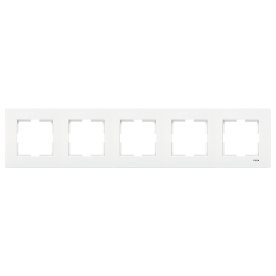 ჩამრთველ-როზეტის კანტი VIKO KARRE 5-ნი კრემი "ჰორიზონტალური"