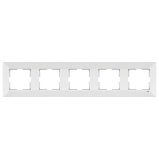 ჩამრთველ-როზეტის კანტი VIKO MERIDIAN 5-ნი თეთრი "ჰორიზონტალური"