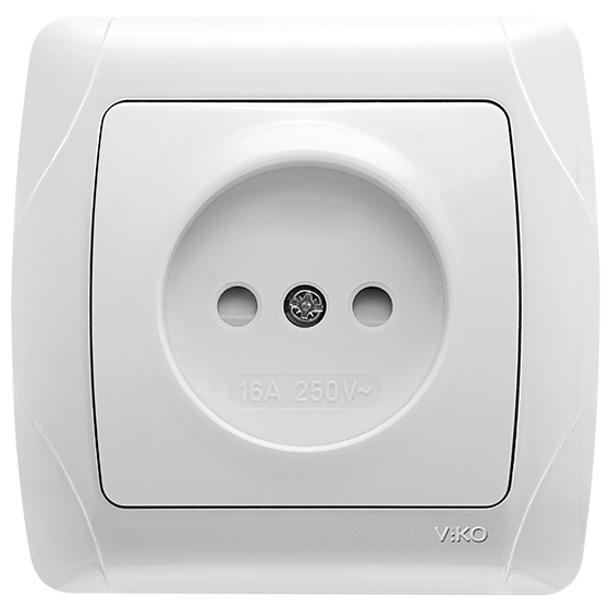 როზეტი VIKO CARMEN "დამცავით" თეთრი