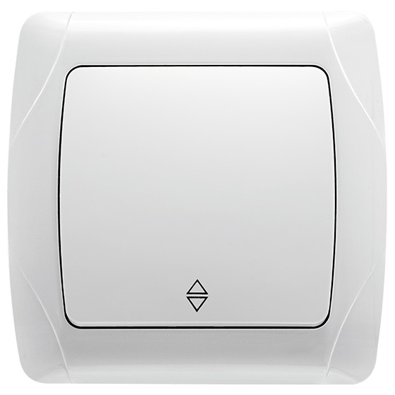 გადამრთველი VIKO CARMEN 1-ნი თეთრი რევერსით