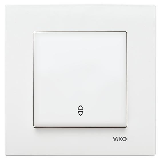 გადამრთველი VIKO KARRE 1-ნი რევერსით თეთრი