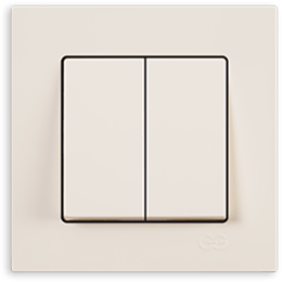 გადამრთველი VIKO KARRE 2-ნი თეთრი