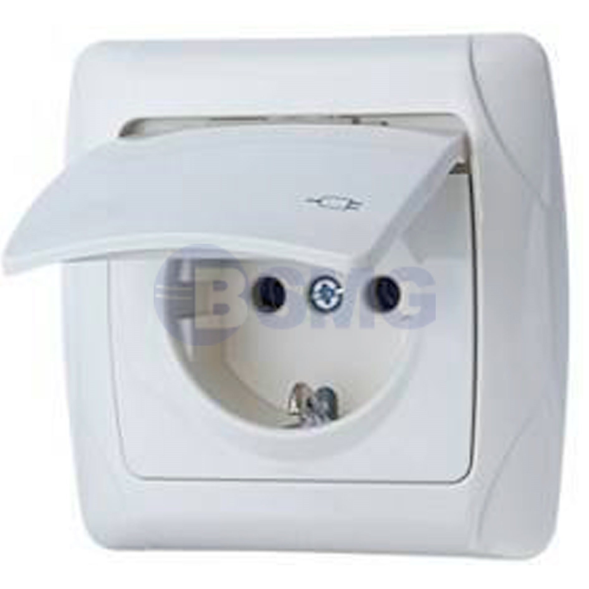 როზეტი VIKO CARMEN თავსახურით თეთრი