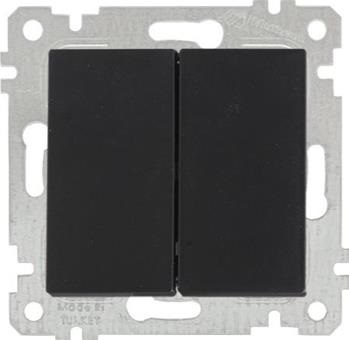 ჩამრთველი ორიანი შავი RITA TWOG.ONE WAY CONTROL BLACK