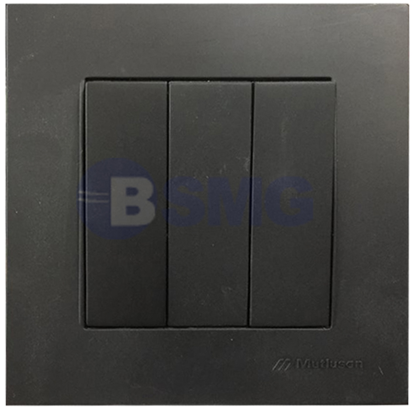 ჩამრთველი სამიანი  შავი  RITA 3GANG SWITCH CREAM BLACK