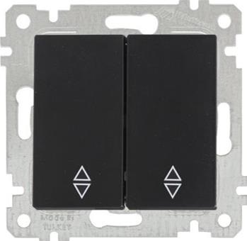 ჩამრთველი რევერსი შავი ორიანი RITA TWOG.TWO WAY SWITCH BLACK