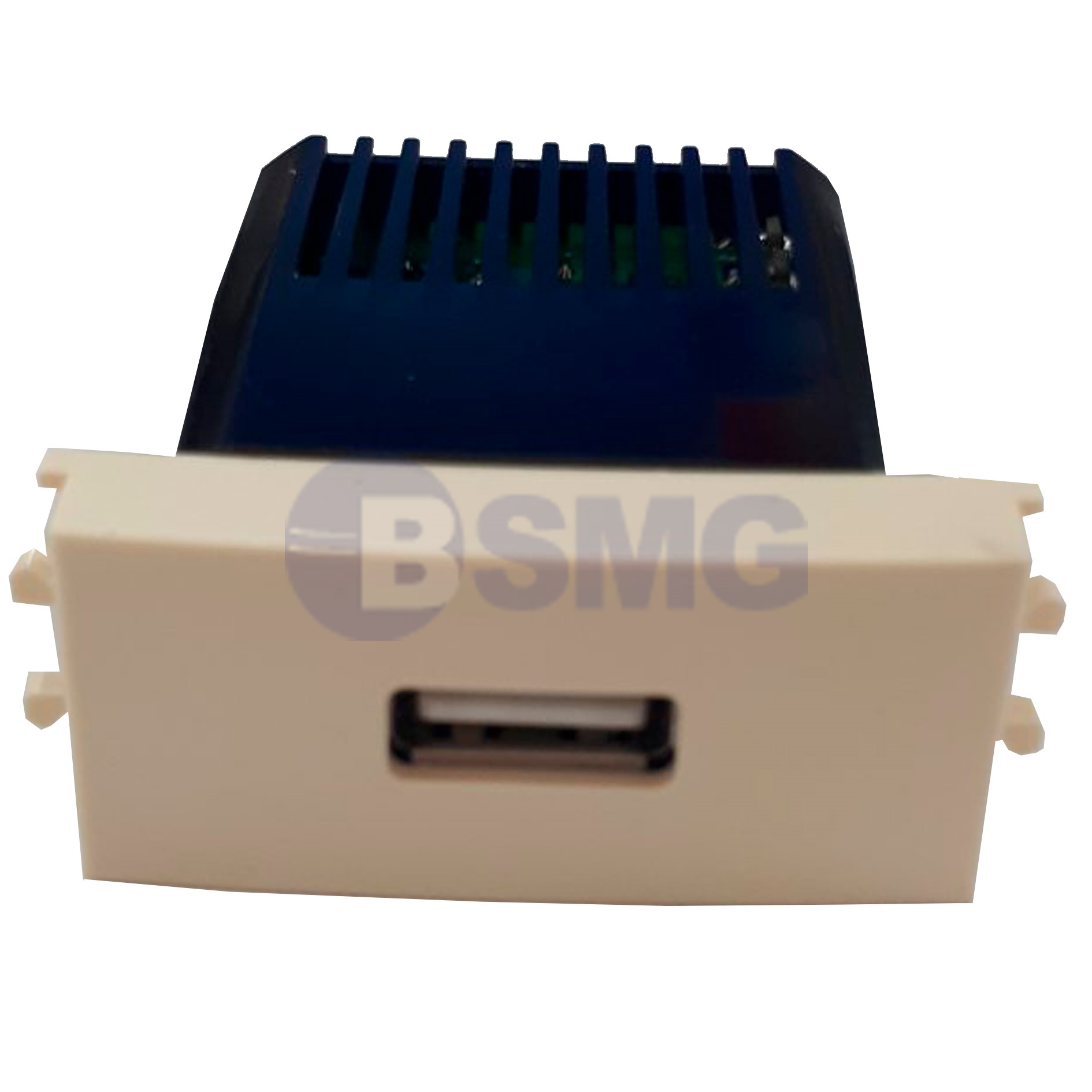 როზეტი დამტენით  USB 5V  MODULAR  კ/რ