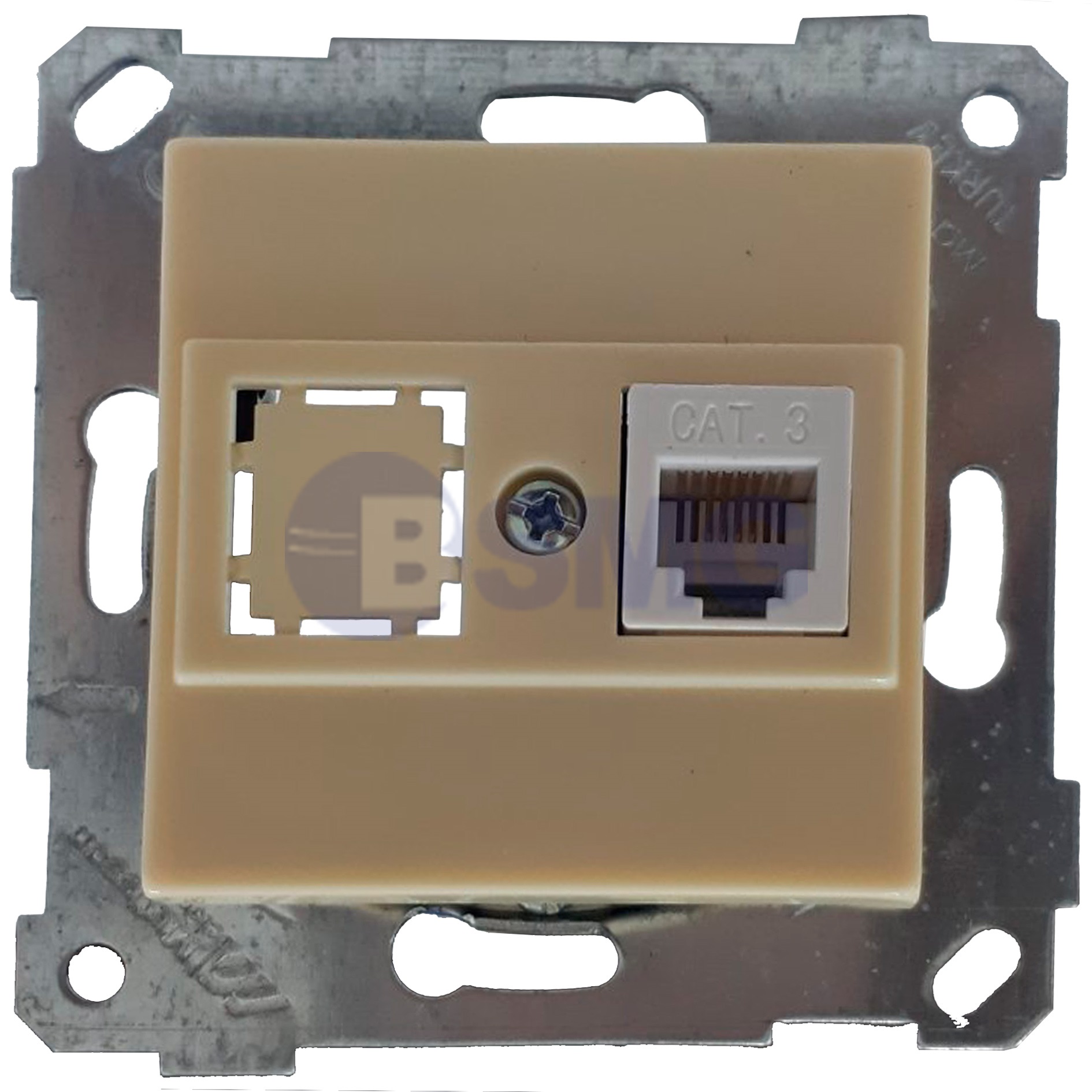 როზეტი ტელეფონი კრემი RITA PONESOCKET 1*RJ12(CAT3) CREAM