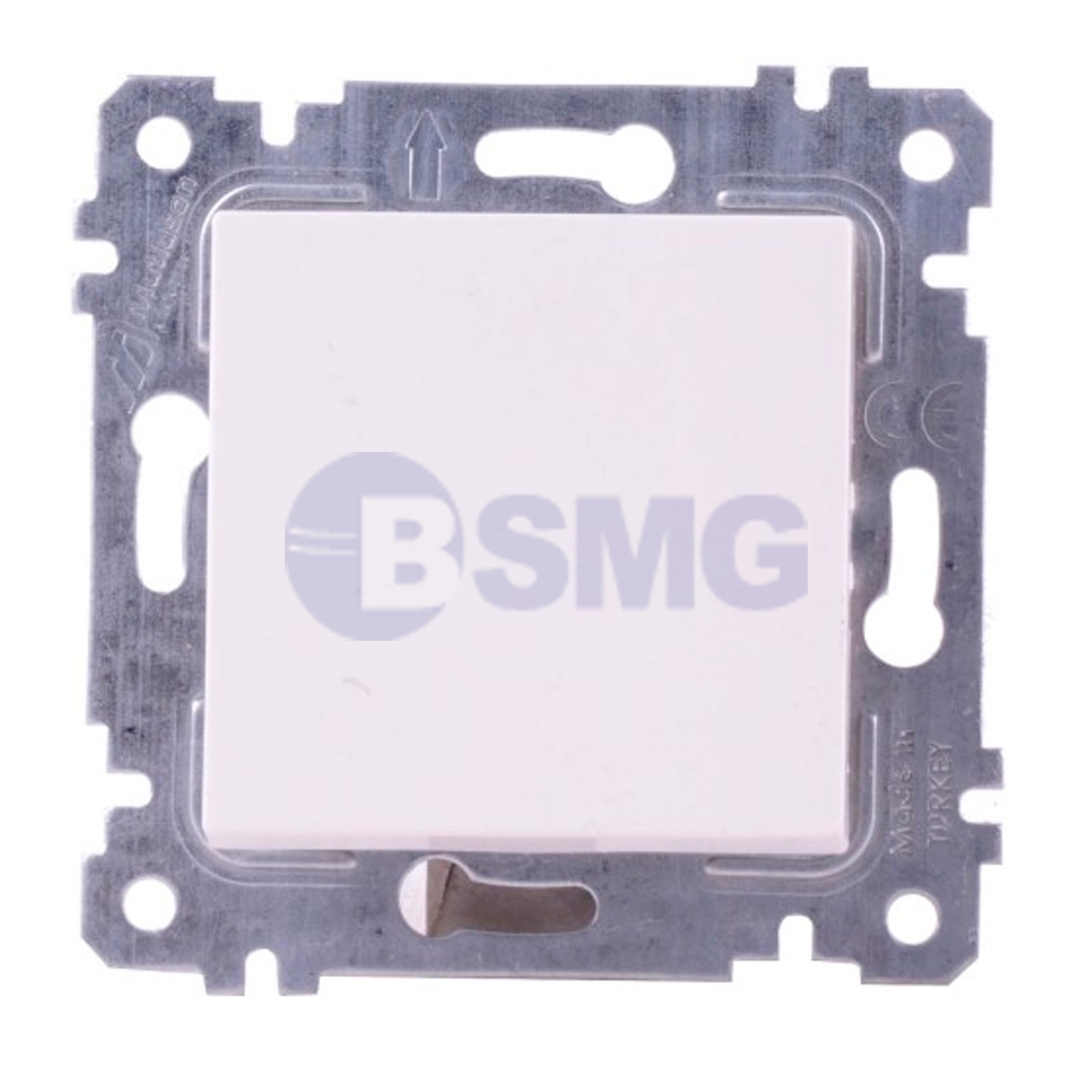 ჩამრთველი ერთიანი თეთრი RITA ONEG.ONE WAY SWITCH WHITE