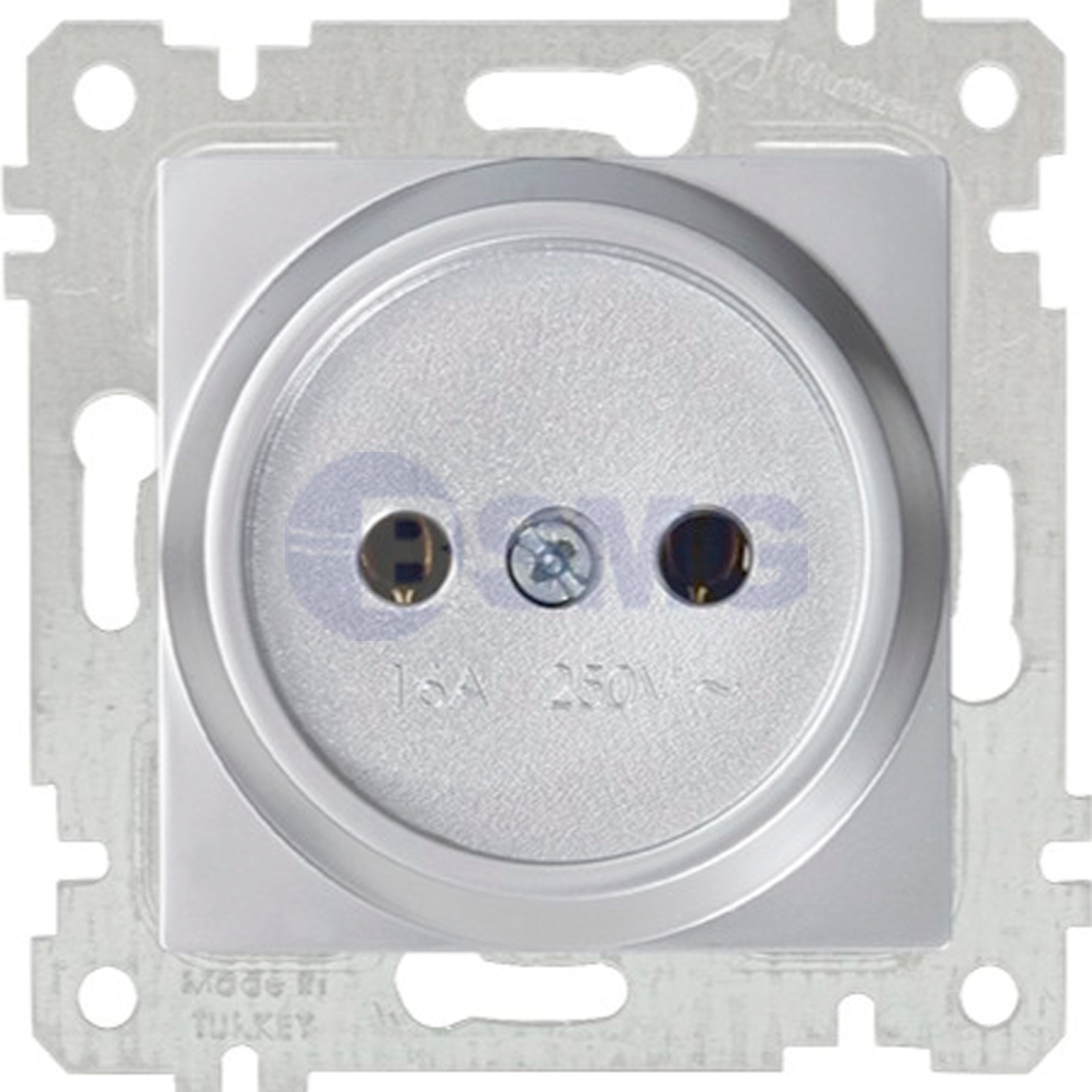 როზეტი ვერცხლი RITA MEK TUS TOP.LI PRIZ INOX