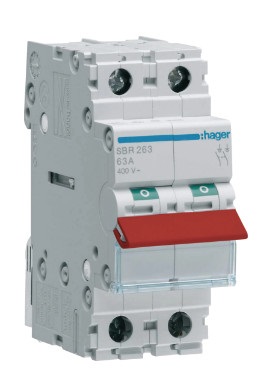 ელ- ჩამრთველ-გამომრთველი 3886  switch 2P63A RED