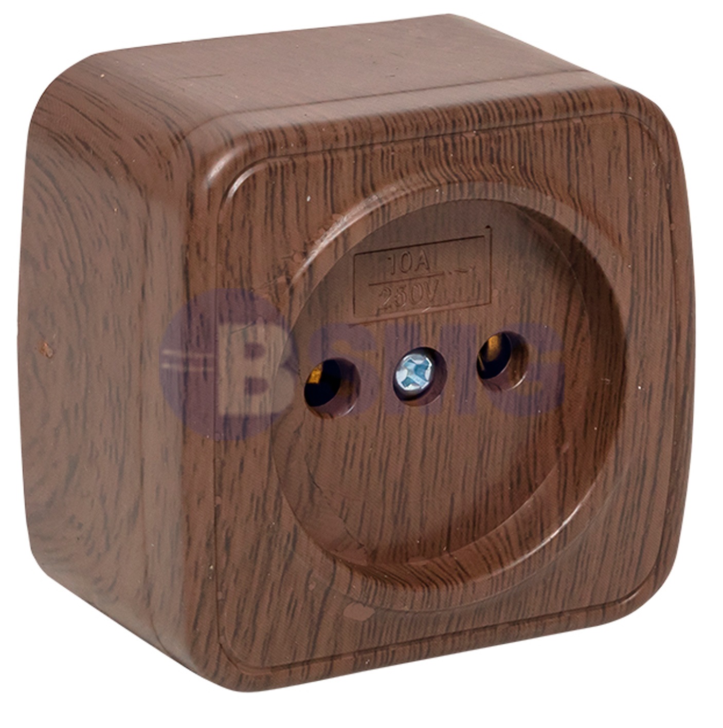 გ/როზეტი 1ბ/10Aმუქიხისფერი/minskiEKF