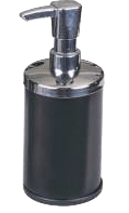 საპნის დისპენსერი დახურული ტიპის შავი 17 cm/COUNTERTOR SOAP DISPENSER - BLACK