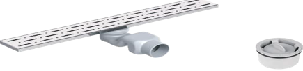  საშხაპე დრენაჟი / 20 სმ  ჰორიზონტალური გასასვლელი / უჟანგავი ლითონის კორპუსი /SHOWER CHANNEL - STYLE - LEGAL SIPHONIC - STAINLESS BODY - H.O - 20 CM