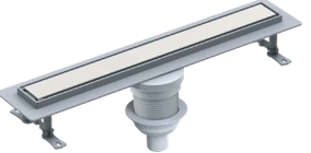 საშხაპე დრენაჟი / Ø 50 33 CM ვერტიკალური გასასვლელი / პლასტმასის კორპუსი/SHOWER CHANNEL - PERA - EUROLINE - PLASTIC BODY - Y360 V.O - 33 CM