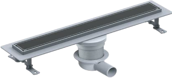 საშხაპე დრენაჟი / Ø 50 60 CM ჰორიზონტალური გასასვლელი / პლასტმასის კორპუსი/SHOWER CHANNEL - PERA - EUROLINE - PLASTIC BODY - Y360 H.O - 60 CM