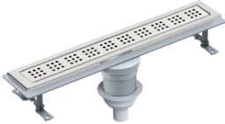 საშხაპე დრენაჟი / Ø 50 33 CM ვერტიკალური / გასასვლელი/ უჟანგავი/SHOWER CHANNEL - PERA LEGAL - PLASTIC BODY - Y360° - V.O - 33 CM