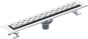 საშხაპე დრენაჟი / Ø 50 50 CM ვერტიკალური გასასვლელი / სიმაღლეზე რეგულირებადი კორპუსი და ჩარჩო/HOWER CHANNEL - ELITTE - LEGAL - STAINLESS BODY - V.O - 