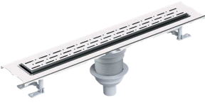 საშხაპე დრენაჟი / Ø 50 60 CM ჰორიზონტალური გასასვლელი / სიმაღლეზე რეგულირებადი კორპუსი /SHOWER CHANNEL - ELITTE - LEGAL - STAINLESS BODY - Y360° V.O -