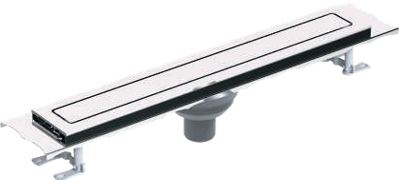 საშხაპე დრენაჟი / Ø 50 45 CM ვერტიკალური გასასვლელი / უჟანგავი  კორპუსი / SHOWER CHANNEL - ELITTE - PREMIUM - STAINLESS BODY - V.O - 45 CM