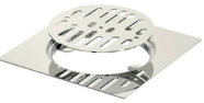 უჟანგავი მეტალის თხელი სანიაღვრე/PEARL FLOOR GRATES - Without Lap - 1.50mm - 15x15cm
