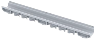 სადრენაჟო არხი 130*1000 PLASTIC DRAINAGE CHANNEL 75 x 130X1000 mm  H.O