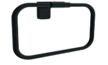 მრგვალი პირსახოცის საკიდი (შავი)/F1 BLACK - ROUND TOWEL HOLDER
