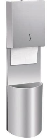 უჟანგავი ფოლადის თარო/Z FOLDED PAPER DISPENCER WITH OVAL DUST BIN 400 PCS - SS 304