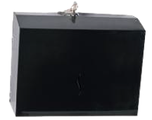 ხელსახოცის დისპენსერი შავი/Z FOLDED PAPER DISPENCER 27x35x10 cm 400 PCS - BLEK