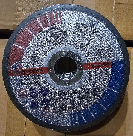 ლითონის საჭრელი  რგოლი;(125x1,8x22,23) (03-49)