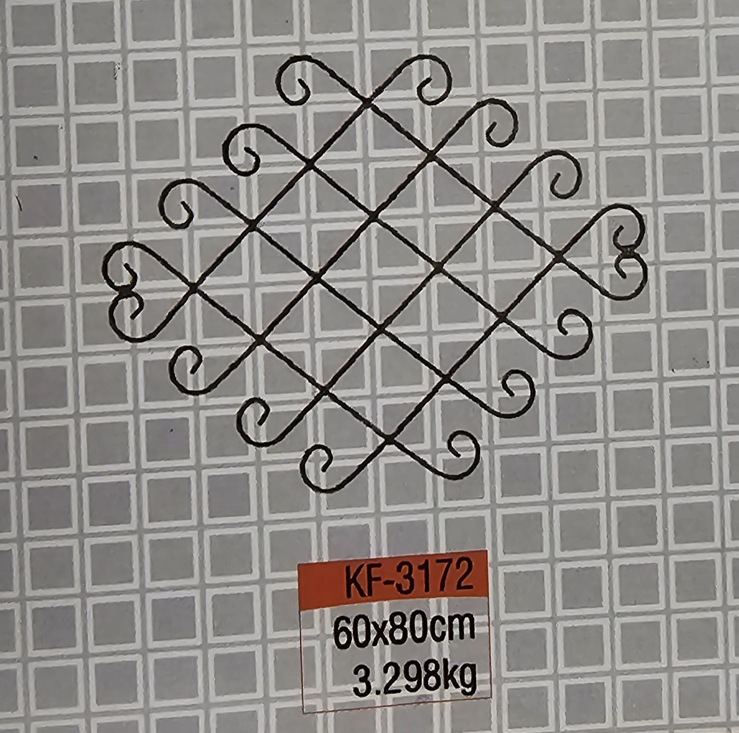 KF -3172; ჭედური კონსტრუქცია;  60სმX80სმ