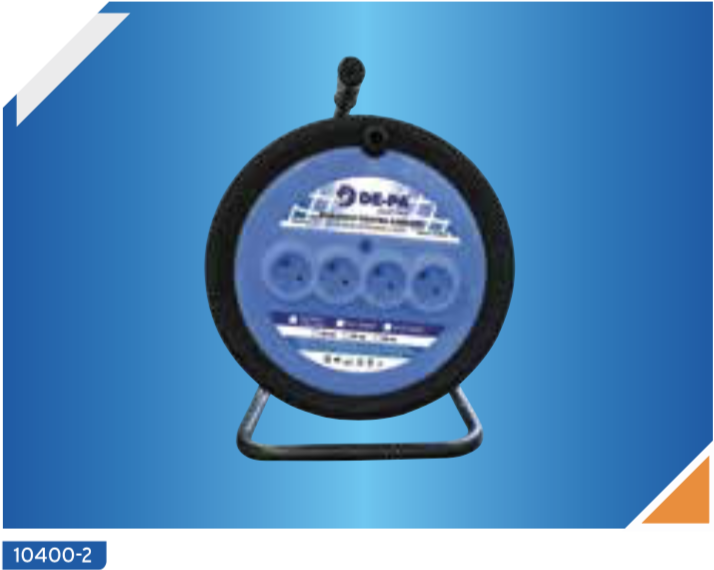 დამაგრძელებელი ბარაბანი 4 როზეტით/DE-PA Extension Cable Reel