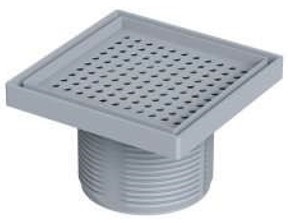 აბაზანის ტრაპის თავსახური (ხრახნით SCALA) 15X15 CM / SİFON ÜST GÖVDE 15X15 CM SCALA