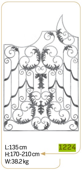 ჭედური კონსტრუქცია 1224;     135x210სმ