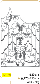 ჭედური კონსტრუქცია 1225;     135x210სმ