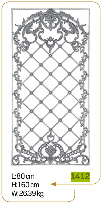 ჭედური კონსტრუქცია 1412;    80x160სმ