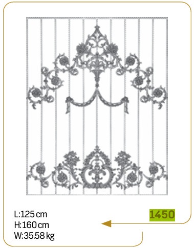 ჭედური კონსტრუქცია 1450;    125x160სმ