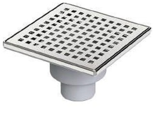 აბაზანის საკანალიზაციო არხი პლასტმასის კორპუსით სუნის დამხშობით 50 Ø - 15x15 cm V.O. / LEGAL - 50 Ø - 15x15 cm V.O.