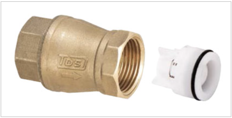 თითბერის უკუსარქველი ზამბარით 1"    203-3   TDS