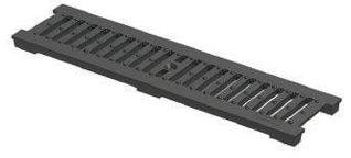 სადრენაჟო არხის ზედაპირი  (გისოსი) შავი/CASTING G9RILL 130X500 MM - BLACK