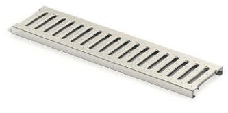 სადრენაჟე არხის 130x500 mm ზედა გისოსი ოთხკუთხა თვლებით (ნერჟავეიკა)/STAINLESS STEEL GRILL 130x500 mm (SQUARE)