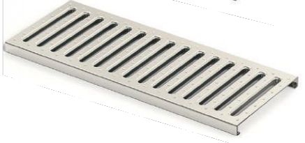 სადრენაჟე არხის ცხაურა გალვანიზირებული 130x1000 mm /STAINLESS STEEL GRILL 130x1000 mm (GALVANİZ)