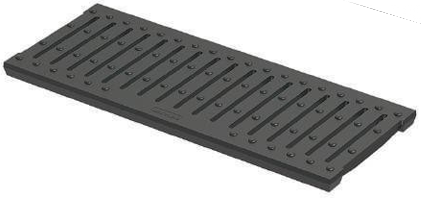 სადრენაჟო არხის ზედაპირი  (გისოსი) შავი-300*500/ASTING GRILL 300X500 MM - BLACK