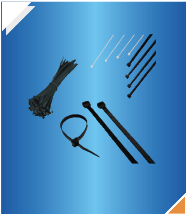 პლასტმასის ხამუთი 2,5* 150(100ცალი)თეთრი/DE-PA 2,5* 150 Cable Tie white