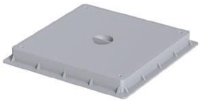 პლასტმასის ჭა + საფარი 22*22/MANHOLE COVER WITH FRAME 22X22