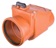 პლასტიკური კორპუსი / უჟანგავი კლაპერი (100-იანი)/CHECK VALVE - Ø 110 STAINLEES STEEL