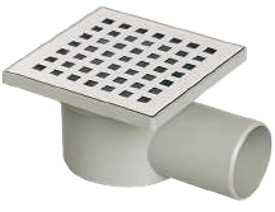 პლასტმასის კორპუსი /50 Ø - 10x10 cm H.O უჟანგავი ბადე / სუნის დამხშობი/EKO - 50 Ø - 10x10 cm H.O.