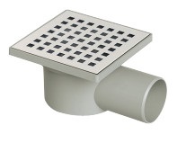 ტრაპი გვერდითი- 10x10სმ/ EKO - 50 Ø - 10x10 cm H.O SS.430